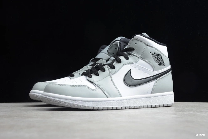 Rep MAX Smoke Mid 554724-092 AIR Grey Jordan 1 Light 0713
